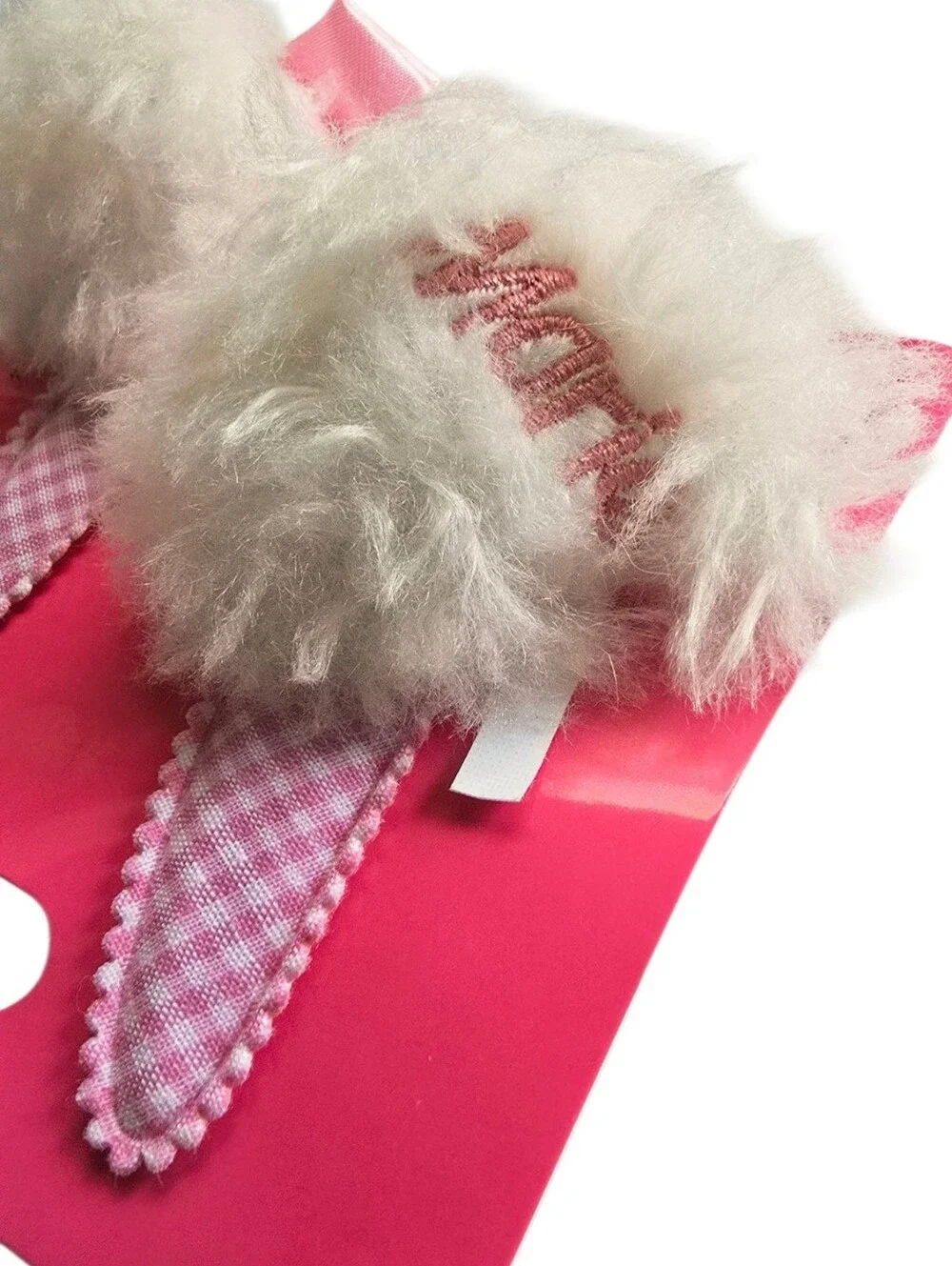 Disney Marie Aristocats Tokyo Disney Japan Plush Hair Clips Pink Bow